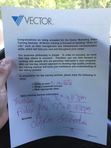 Vector interview letter